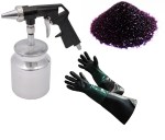 Pistolet + ścierniwo + rękawice do piaskowania